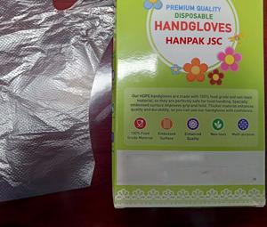 Guantes biodegradables Healthy Choice con impresión en huecograbado Material PE Origen de Vietnam OEM Tamaños y diseños personalizados - Product Image 2