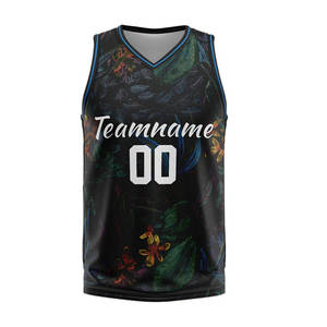 Camisetas de Baloncesto Personalizadas en Color Negro y Verde, Diseño Personalizado con Impresión, Ropa de Baloncesto, Servicio OEM ODM - Product Image 2
