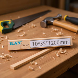 Listello di legno quadrato Ilan 10x35x1200mm per artigianato e progetti fai da te - Product Image 2