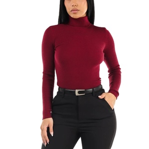 เสื้อสเวตเตอร์แบบสวมศีรษะสำหรับผู้หญิงเสื้อสเวตเตอร์ถักแบบลำลองแขนยาวปักโลโก้ด้านหน้าแฟชั่นฤดูหนาว - Product Image 4