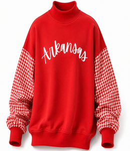 Sweat-shirt décontracté surdimensionné à col montant en molleton de coton pour femme, manches longues, collection automne, vente en gros - Product Image 6