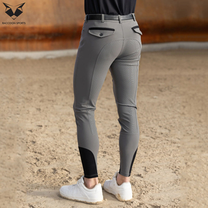 Pantalones de Montar a Caballo para Mujer, de Alta Calidad, Duraderos, Mezcla de Algodón y Elastano, Cintura Media, Largos, Ajustados, Elásticos, Ecuestres - Product Image 1