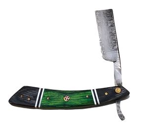 Handmade Damascus Steel Personalized Straight <b>Razor</b> Groomsman Shaving Ready Classic Barber Blade <b>Men</b> Thanksgiving Christmas Gift - Product Image 3