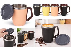 Mug à café personnalisé en acier inoxydable SweetSip Liviya avec impression pour Thanksgiving et Halloween, utilisation promotionnelle au bureau - Product Image 2