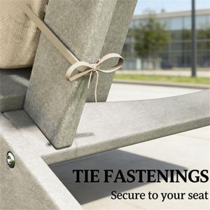 Set di 4 Cuscini Beige per Sedie da Esterno, Cuscini per Sedie da Giardino e Terrazza - Product Image 4