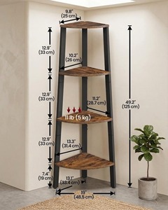 Estante de Madera Minimalista Tipo Escalera de 4 Niveles, Organizador de Almacenamiento Vertical para Dormitorio, Sala de Estar, Decoración del Hogar, Venta al Por Mayor desde India - Product Image 2