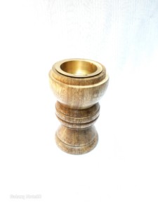 Brûleur d'encens en bois fait main et porte-encens en bois pour bakhoor, support aromatique en bois, écologique, toutes saisons, usage religieux - Product Image 1
