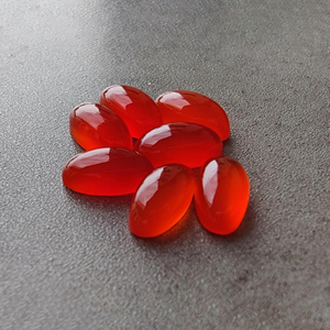Natural Carnelian Big Oval Cabochon Gemstone, Calibrated Flat Back Loose Gemstone - Product Image 3