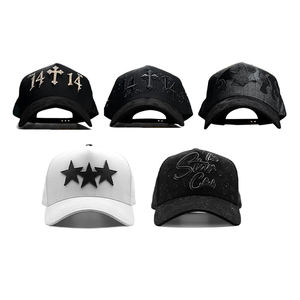 Casquettes 5 panneaux unisexe en gros avec logo personnalisé, en daim chromé et doublure satinée, à visière large et incurvée, style Gorras Del Sports, casquette de baseball - Product Image 2
