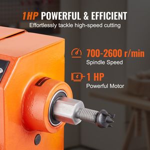 1 HP 750W tornio lavorazione del legno Stand a velocità variabile continuo 700-2600 RPM 13.78X37.8 legno tornio attacco copia luce esagonale - Product Image 5