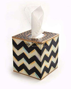 กล่องใส่กระดาษทิชชูและที่วางของตกแต่งทำมือสุดหรู  ลายฝังกระดูก  เป็นมิตรกับสิ่งแวดล้อม  ของตกแต่งโต๊ะสวยงาม  Tradebyd - Product Image 5