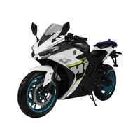 Moto électrique puissante 72V grande roue course 3000W 5000W 10000W gamme Lithium tout-terrain 3000W 150km certifié CEE Coc