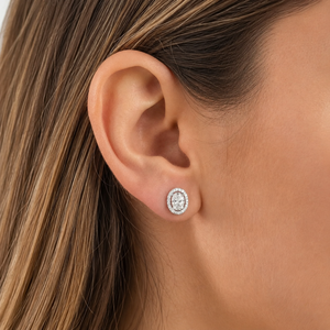 Pendientes de Diamantes Ovalados, Plata de Ley 925, Aretes de Moissanita, Joyería de Moda para Mujer, para Fiestas - Product Image 5