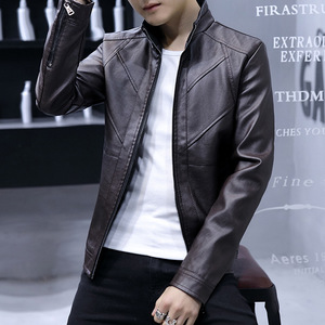 เสื้อแจ็คเก็ตหนังผู้ชายไซส์ใหญ่ ระบายอากาศได้ดี ใส่ได้ทุกฤดู - Product Image 5