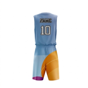 Maillot de basketball personnalisé avec nom et numéro du joueur, imprimé par transfert thermique, respirant, séchage rapide, grandes tailles, été, faible MOQ, tenue d'équipe - Product Image 2