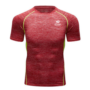 Camiseta Deportiva de Compresión de Primera Calidad, Tejida, Transpirable, Ecológica, de Secado Rápido, que Absorbe la Humedad - Product Image 1