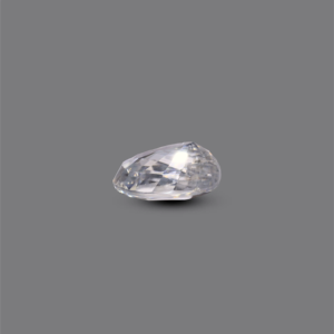 Loose Oval Cut White Zircon 4 Carat Lab Created Gemstone for Fine Jewelry - Product Image 3