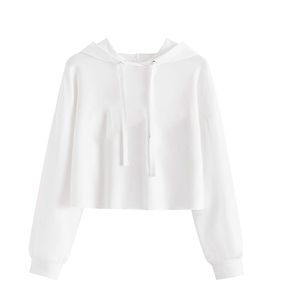 Nouveaux arrivages : sweat-shirts d'hiver pour femmes, coupe courte, col montant, logo personnalisable, design extensible, qualité professionnelle. - Product Image 1