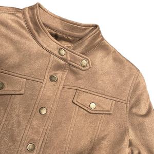 New Arrival Customized Design <b>Women's</b> Winter <b>Leather</b> <b>Jacket</b> Plus Size Heated Breathable Sustainable Stand Silk Knitted <b>Leather</b> - Product Image 4