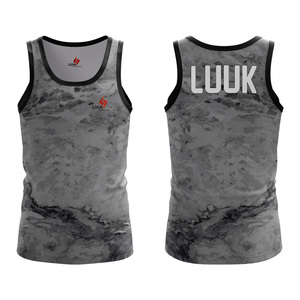Camiseta sin mangas personalizada para hombre, transpirable, 100% algodón, con logo frontal personalizado, ecológica, de secado rápido, tejida en algodón, para gimnasio. - Product Image 4