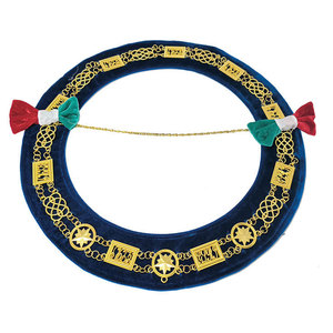 Wholesale Masonic Regalia Grand Lodge Mason Chain <b>Collar</b> Premium Embroidered Eco-Friendly Safety <b>Pin</b> Masonic Officer <b>Collar</b> - Product Image 3