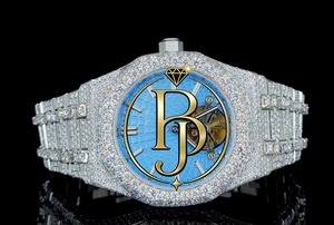Luxury <b>Square</b> Hip Hop <b>Watch</b> <b>Men</b> Briva Jewels 10 Bar Waterproof Quartz Movement High Quality Silver Case Day/Date Display - Product Image 1