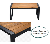 Ensemble de meubles d'extérieur en rotin moderne 4 pièces, couleur personnalisée, design pliable - Marque BeNK pour cuisine, jardin, salle à manger, salon