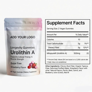 Fabricant de compléments alimentaires en vrac, étiquette privée OEM, production en gros de gommes à l'urolithine A - Product Image 3