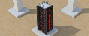 Sistema de Encofrado Modular de Plástico ABS Reutilizable Más de 100 Veces, Paneles Ligeros para la Formación de Muros y Columnas de Hormigón - Product Image 1
