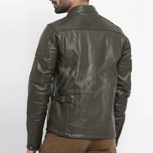 Chaqueta de Cuero para Hombre, para Uso en Exteriores, con Cuello Alto, Hecha en Pakistán, Precio al por Mayor - Product Image 3