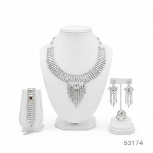 Collar de Moda para Mujer de MOLL JEWELLERS, Elegante, Chapado en Oro, con Circonita Natural, Cadena de Cuerda Sólida, Certificado por Terceros, Ideal para Bodas - Product Image 2