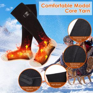 Calze Riscaldate per Sport all'Aperto per Uomo e Donna, Ricaricabili, 4 Livelli di Temperatura, Alimentate a Batteria, per Uso Interno/Esterno - Product Image 5