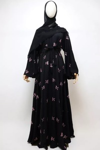 Último Diseño de Abaya Maxi Estilo Paraguas Turco 2026, para Mujeres Musulmanas, Antiestática, Transpirable, Ligera, de Poliéster, Elástica en Cuatro Direcciones - Product Image 3