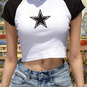 Camiseta de punto transpirable de algodón 100% para hombre, estilo casual europeo-americano, sexy, de cuello cuadrado, manga corta, ecológica, de moda urbana. - Product Image 2