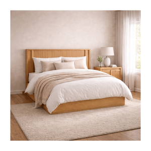 Scandinavian Wooden <b>Bed</b> <b>Frame</b> Solid Wood Platform <b>Bed</b> Bedroom Furniture Wholesale OEM ODM Manufacturer - Product Image 1