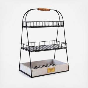 Corbeille à fruits en fer rustique pour cuisine, idéale pour le rangement des fruits frais, décoration de table et organisateur de maison, fabriquée par un fabricant OEM. - Product Image 1