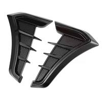 Couvre-aérateurs latéraux noirs pour voiture, garnitures de calandre d'admission, autocollants de ventilation de garde-boue en TPU, 26 cm, installation sans perçage, universels