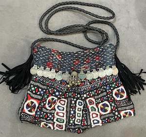 Indian Handmade Traditional Embroidered Handbag Women Vintage Banjara Tassel Shopping <b>Bag</b> Stylish Boho <b>Hippie</b> Seashell Tote <b>Bag</b> - Product Image 6