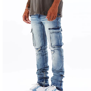 Usine de fabrication de jeans pour hommes OEM produisant des jeans en denim durables, coupe slim, regular et relaxée, pour les acheteurs en gros dans le monde entier. - Product Image 5