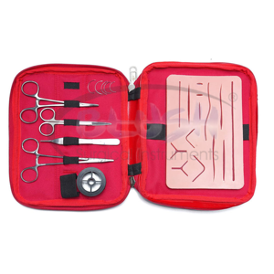Surgical <b>Kits</b> 6 Pieces German Steel Scissor Adson Forceps Needle Forceps Student <b>Suture</b> PracticeTool <b>Kit</b> By Blush Surgical - Product Image 3