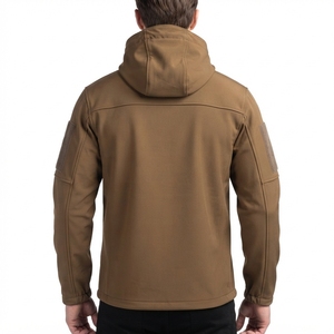 <b>Men</b>’s Outdoor Softshell Hooded <b>Jacket</b> Water Resistant Windproof <b>Lightweight</b> Performance <b>Jacket</b> Custom Private Label - Product Image 4
