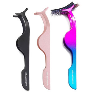 Fiber Tips Grips Grafting Grip Tweezer Fiber Tip Eyelash Extension Tweezers Beauty <b>Makeup</b> Tools by Apto Enterprises - Product Image 1
