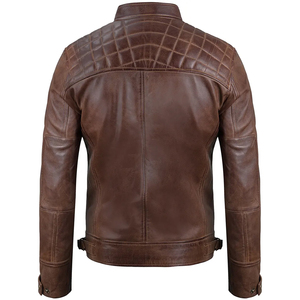 Blouson en cuir pour homme, blouson de moto en cuir, haute qualité, noir, blouson en cuir pour homme de qualité supérieure, dernier design, moto - Product Image 1