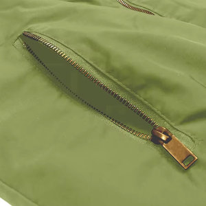 Veste pour hommes, fermeture éclair sur le devant, manches longues, col ras du cou, poignets élastiques, style unique, veste bomber pour hommes - Product Image 6