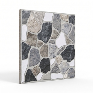 Carrelage de sol en porcelaine robuste 16x16 12mm antidérapant, design moderne pour parking extérieur, référence 6091, pour entrepôt et atelier - Product Image 2