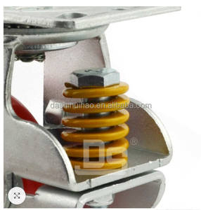 Vente d'usine Dashi Caster : Roue pivotante en polyuréthane robuste de 350 kg avec amortisseur à ressort - Product Image 4