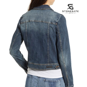 Chaqueta vaquera de algodón para mujer, estilo vintage, con botones frontales, fabricante mayorista para colecciones de moda otoñal y ropa casual 2026 - Product Image 6