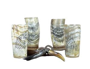 Craftshub 6 pulgadas Cuerno natural Vaso medieval Premium Ecológico Promocional Ale Cerveza Vino Refrescos Taza Viking Drinking - Product Image 2