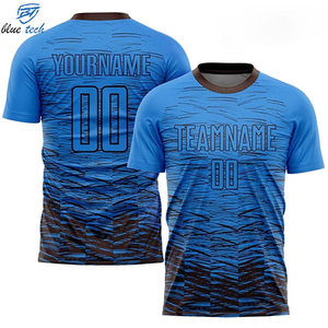 High Quality Custom Sublimated Team Jersey Breathable Athletic T-Shirt Short Sleeve Football Sports Clubs Wholesale OEM Service - Product Image 4