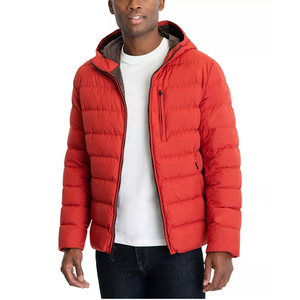 Veste d'hiver pour homme de qualité supérieure, personnalisée, à capuche, décontractée, épaisse, chaude, streetwear, coupe-vent, unie - Product Image 6